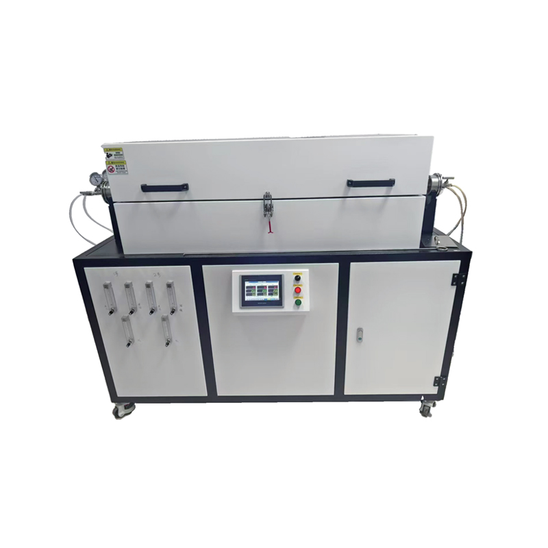 Forno tubolare al quarzo ad alta purezza a tre temperature